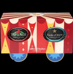Coffrets De Thés|Thés Gourmands|Compagnie & Co Coffret Etoile d'Orient® 100g /Thé de Noël® 100g
