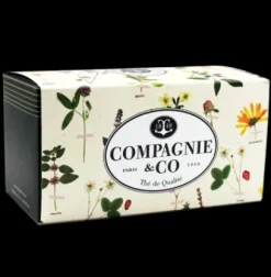 Coffrets De Thés|Thés Gourmands|Compagnie & Co Coffret Herbier Fraise Basilic & Thé Vert Menthe