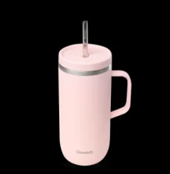 Autour Du Thé|Thés Glacés|Compagnie & Co Cold Cup isotherme avec anse 600 ml - Rose pastel